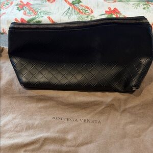 Bottega Veneta Black Toiletry Bag